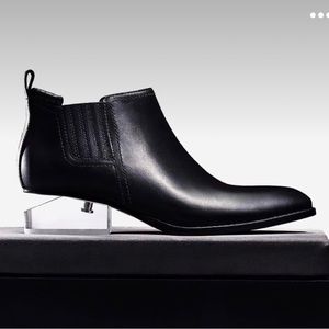 Alexander Wang KORI Chelsea boots with lucite heel sz 38